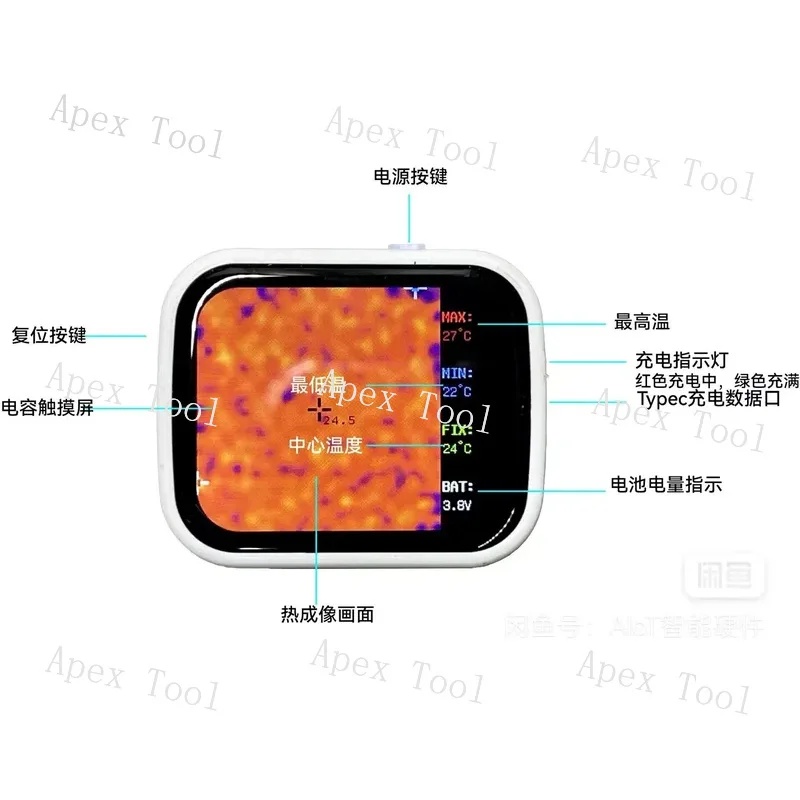 320 * 240 touch screen mini po - Underfloor Heating Thermal Detector 评论和价格