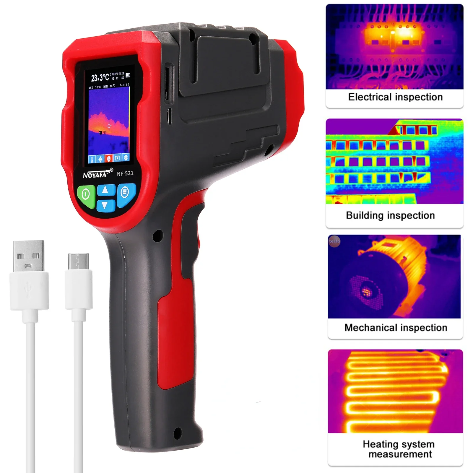 NF-521 Handheld Infrared Therm - Nf 521 Thermal Imaging Camera 评论和价格