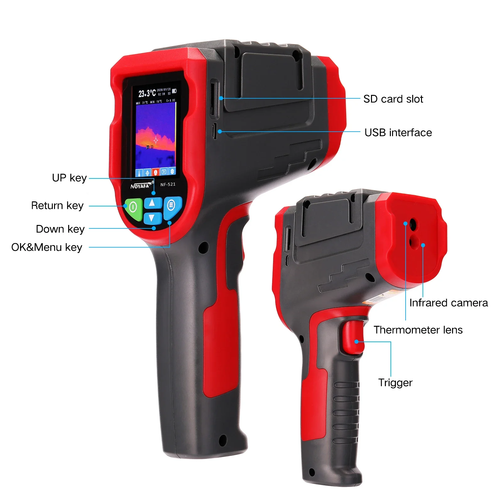 NF-521 Handheld Infrared Therm - Nf 521 Thermal Imaging Camera 评论和价格