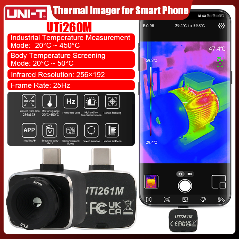 UNI-T UTi261M Thermal Camera 2 - Thermal Imaging Camera 256X192 评论和价格