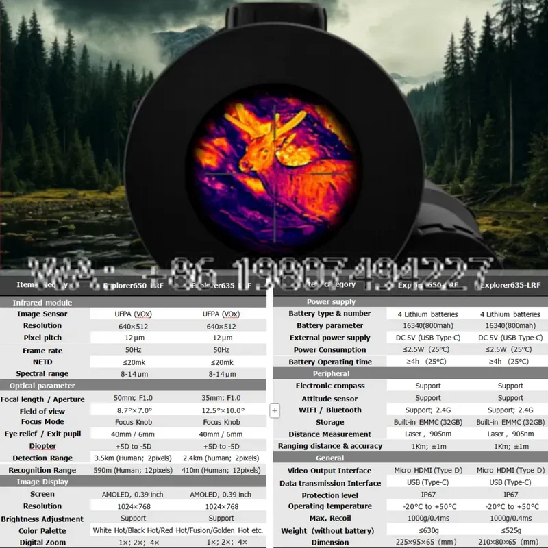 Night Vision Scope with 1000m  - Hunting Thermal Imaging Scope 评论和价格