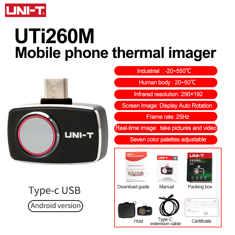 UNI-T Thermal Imager For Mobil - Thermal Imaging Camera 256X192 评论和价格